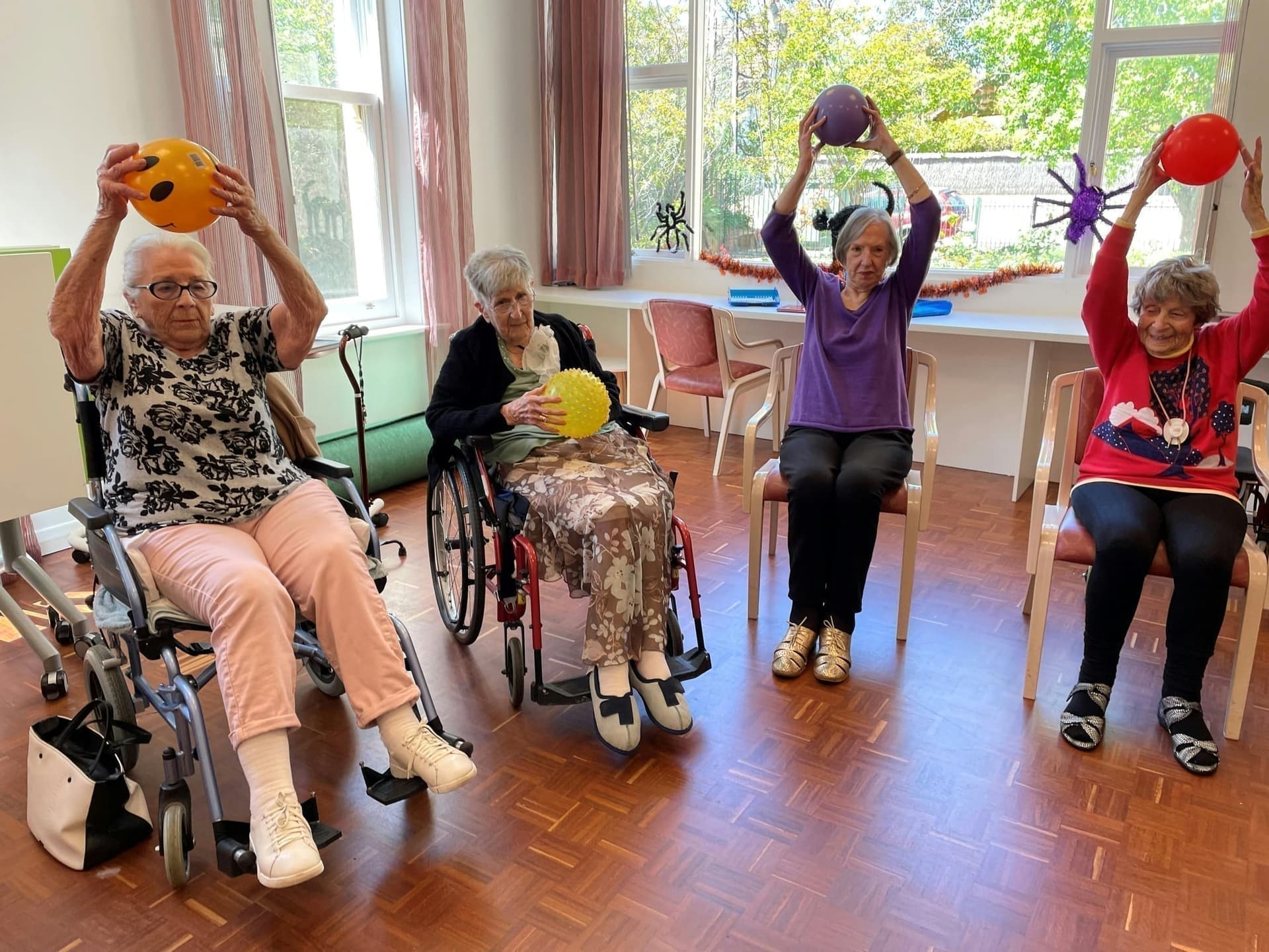 Active seniors in community healthcare setting